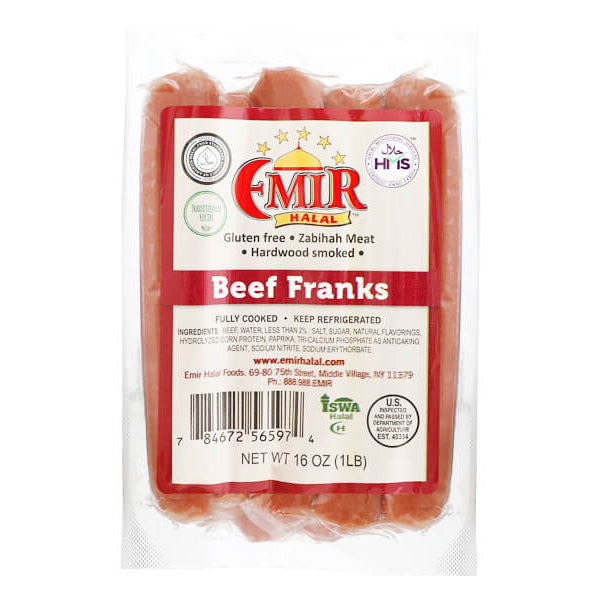 Halal Sausage Beef Franks – Pre Pack – 15.98 oz (453gr)